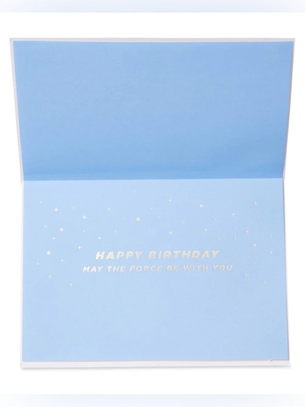 NEW Star Wars Purple Sparkle Galaxy Birthday Card